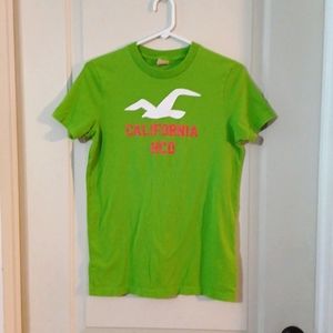 🌞2 for $10🌞 Lime green Hollister men's small T-shirt